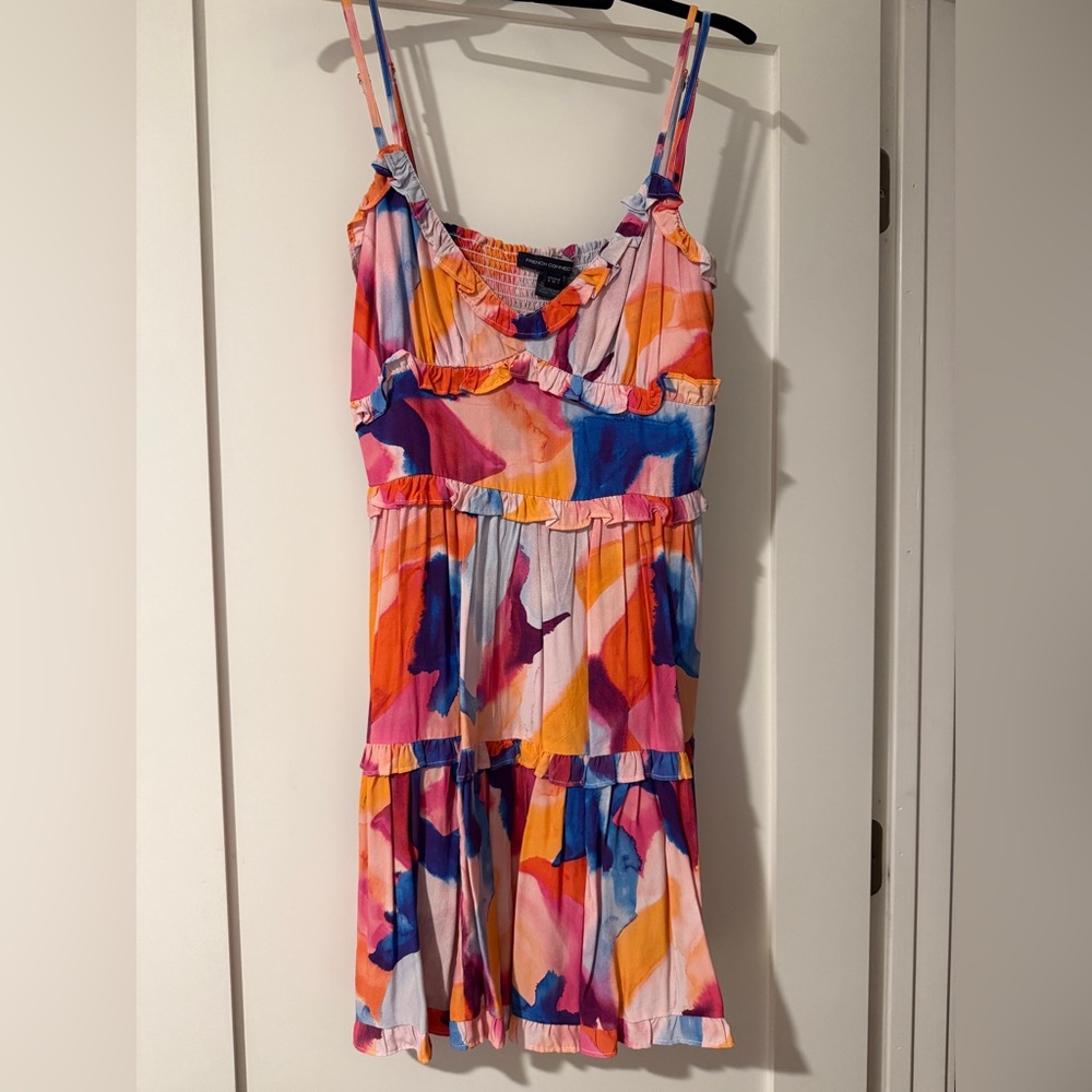 French Connection Watercolor cocktail dress